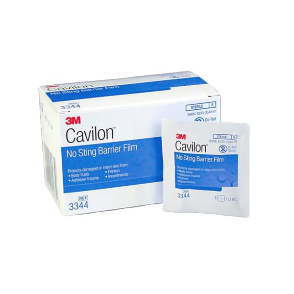 Skin Barrier Wipe 3M™ Cavilon™ No Sting 35 to 65% Strength Hexamethyldisiloxane / Isooctane / Acrylate Terpolymer / Polyphenylmethylsiloxane Individual Packet Sterile 3