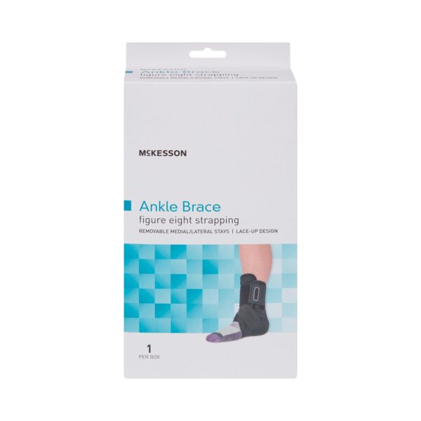 Ankle Brace McKesson Medium Lace-Up / Figure-8 Strap / Hook and Loop Closure Foot 12