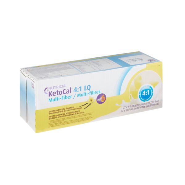 Oral Supplement KetoCal® 4:1 LQ Vanilla Flavor Liquid 8 oz. Carton 8