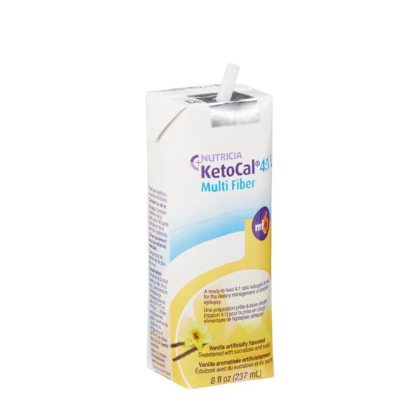 Oral Supplement KetoCal® 4:1 LQ Vanilla Flavor Liquid 8 oz. Carton 6