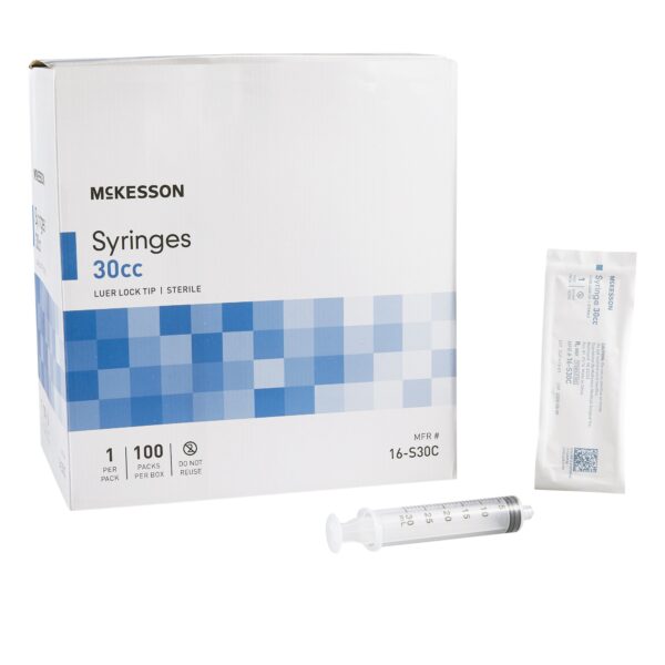 General Purpose Syringe McKesson 30 mL Luer Lock Tip Without Safety 4